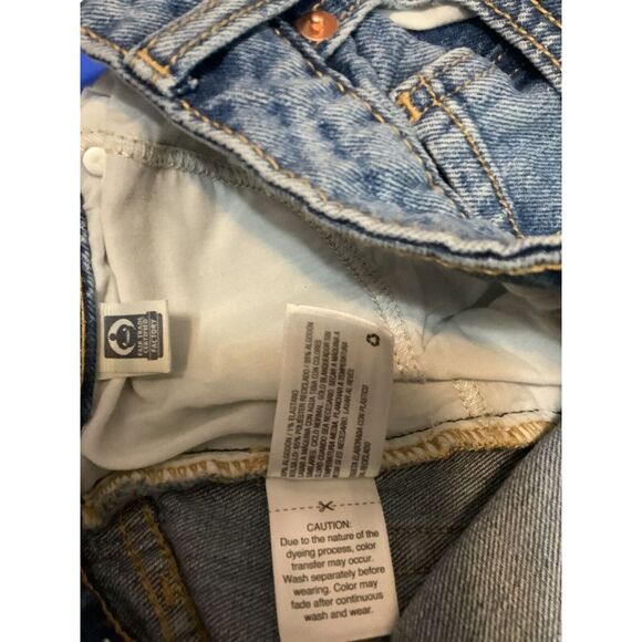 Wild Fable Womens ankle jeans size 00/24 with wide leg graphic design streetwear - Picture 10 of 10